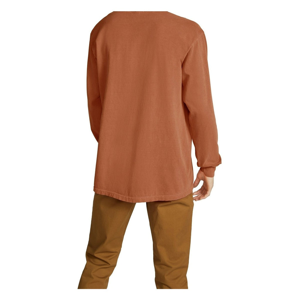 Men's Garment-Dyed Cotton Long-Sleeve T-Shirt - Yam 3
