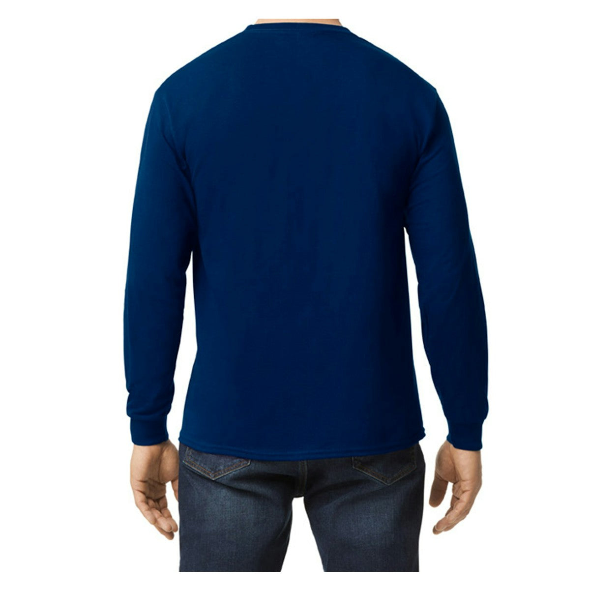 Men's Cotton Long-Sleeve T-Shirt - Navy 3