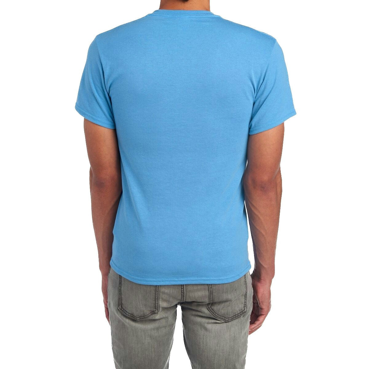 Men's Cotton-Blend T-Shirt - Columbia Blue 3