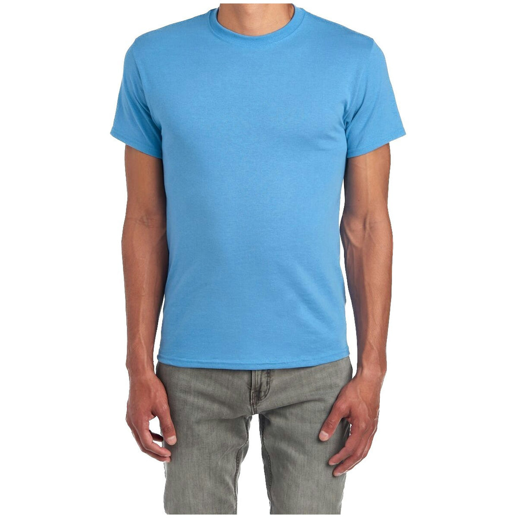 Men's Cotton-Blend T-Shirt - Columbia Blue