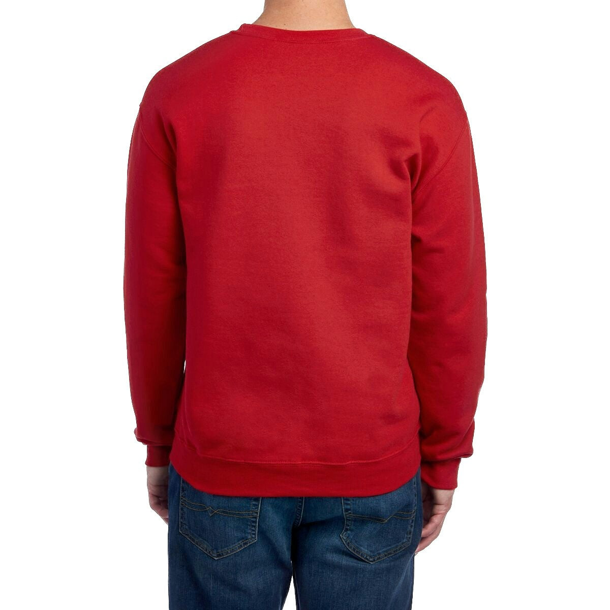 Men's Cotton-Blend Crew-Neck Sweatshirt - True Red 3