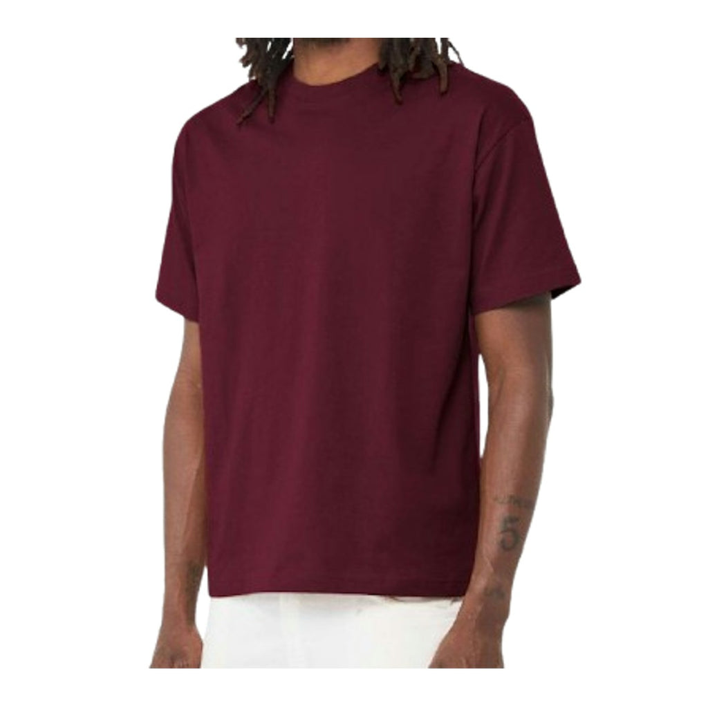 Men's Heavyweight Cotton Street T-Shirt - Maroon 2